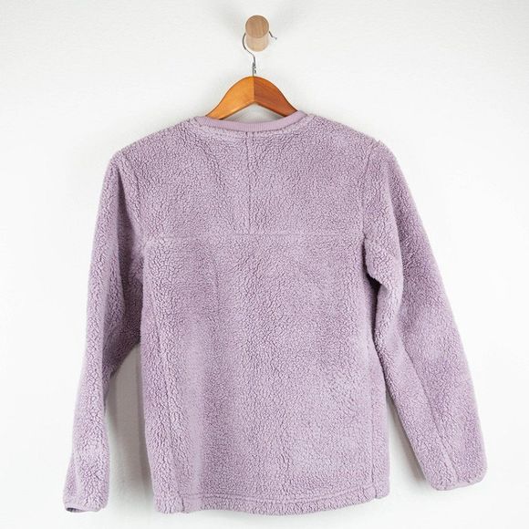 The North Face Campshire Fleece Shirt Purple Lavender Youth Size Large 14 - Picture 2 of 7